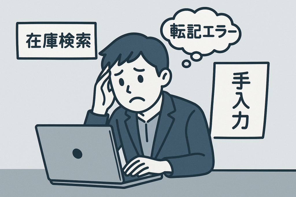 困っているサラリーマンの絵